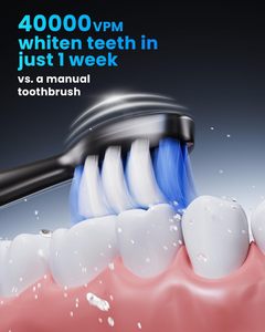 Cepillo de Dientes Eléctrico Sónico <span class=keywords><strong>Onlyone</strong></span> para Adultos, Recargable, Ultrasónico, 8 Cabezales de Cepillo, Estuche de Viaje, Base de Carga, Carga Inalámbrica 5 - Product Image 3