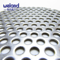 WELAND Tôle perforée en aluminium à mailles diamantées, perforation métallique micro-perforée, galvanisée, maille perforée de 1,5 mm