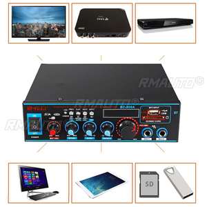 Amplificador de Potencia de Audio para Auto Estéreo de 2 Canales y 800W, Mini Hi-Fi, Bluetooth, Amplificador de Subwoofer para Auto con Control Remoto y Radio FM - Product Image 3
