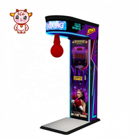 Machine de Boxe d'Arcade à Monnayeur Kits de Jeu Cible de Boxe Sac de Frappe Équipement d'Entraînement Machine de Boxe Musicale Électronique à Récompenses