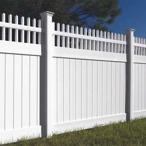 Valla de Privacidad de PVC con Parte Superior en Forma de Oreja de Perro, Paneles de Valla de Vinilo de 6 Pies de Altura, Anti-UV, Impermeables, para Jardín, Villa, Seguridad, OEM - Product Image 5