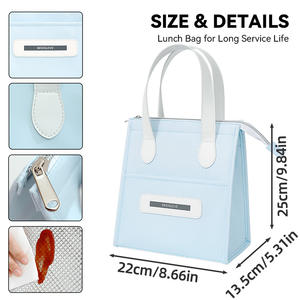 Oxford de haute qualité pour sac de pique-nique <span class=keywords><strong>Smiley</strong></span> Face bonne fonction isolée sac à lunch isotherme pour un usage quotidien Type de motif lettre - Product Image 2