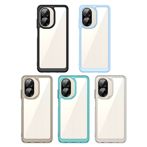 2 en 1 Transparent Exquisite Phone Case pour Redmi A5 4G/A1/A1 +/A2/A2 +/A3/A3X Independent Metal Button Anti Drop Protection Cover - Product Image 6