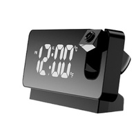 Elektrische Deckenprojektion LED-Wanduhr 7,3 Zoll Großbildschirm Modernes Design Schlummerfunktion USB-Ladefunktion Indoor LUMINOVA