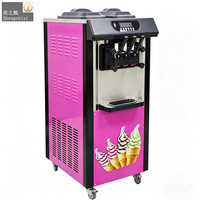 Machine à crème glacée pour café, machine à crème glacée molle commerciale, machine à faire de la crème glacée molle à domicile