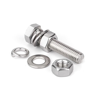 Cổ phiếu nhà máy thép không gỉ Hex Bolt Hexagon kết hợp vít ba kết hợp Hex Head Bolt - Product Image 2