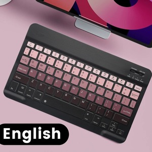 Teclado portátil ultradelgado Teclado inalámbrico Teclado Bluetooth recargable para computadora portátil Tablet Smartphone - Product Image 2