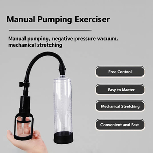 Masturbator Voor Man Vacuüm Penis Pomp Handmatige Pomp Massage Toenemende Grootte En Kracht Volwassen Speelgoed - Product Image 2