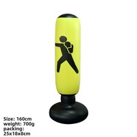 Sac de frappe gonflable autonome en PVC Kepler rempli d'eau pour enfants et adultes, idéal pour l'entraînement de boxe, de fitness à domicile et d'arts martiaux