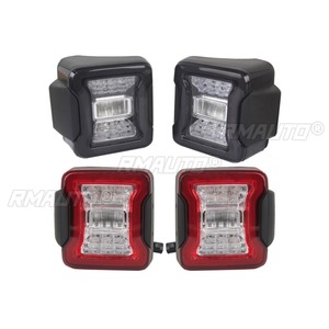 Ensemble de feux arrière de voiture européens et américains pour Jeep JK Wrangler 2007-2017, kit carrosserie, accessoires de voiture - Product Image 1