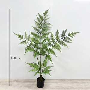 Pot d'arbre Bonsaï Vert Artificiel au Design Moderne Réaliste Petite Branche de Bureau en Faux Plastique Plante avec Feuilles de <span class=keywords><strong>Fougère</strong></span> Arbre - Product Image 6