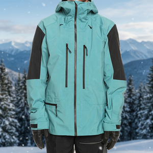 Chaqueta Acolchada Impermeable con Capucha para Hombre, Color Sólido, Estilo Deportivo, Cierre de Cremallera, Ropa de Invierno, Corte Regular - Product Image 4