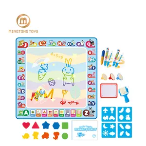 Kids 100*100cm Reusable Painting Writing Magic Color Aqua Doodle Board Toy Wash Water Drawing Mat For Toddler