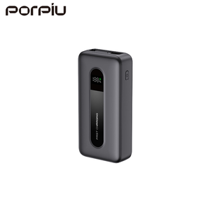 PORPIU 2025 Nouvelle batterie externe ultra-fine 20000 mAh avec câble rétractable, charge ultra-rapide PD22.5W, affichage LED, câble intégré, cadeau idéal - Product Image 1