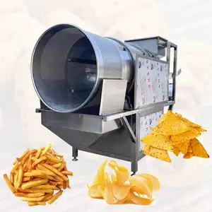 Mixer elétrico octogonal batata, batata chip popcorn venda comercial máquina de sabor automática