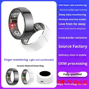 Keramik R1000 Smart <span class=keywords><strong>Ring</strong></span> Herzfrequenz Blutdruck Schlaf Blutsauerstoff Gesundheit Sport Schrittzählung Multifunktionaler <span class=keywords><strong>Ring</strong></span> - Product Image 4