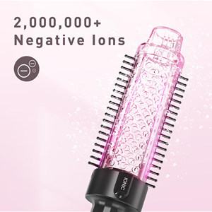 Brosse chauffante à revêtement céramique 3-en-1 pour boucler et lisser les cheveux, peigne coiffant et sèche-cheveux - Product Image 4