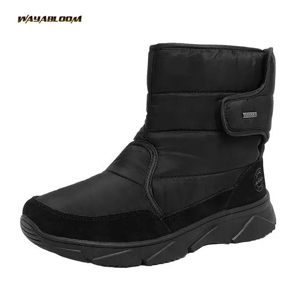 Wholesale Warm snow boots Waterproof men's cotton shoes Outdoor short boots Thickened plush winter men's shoes