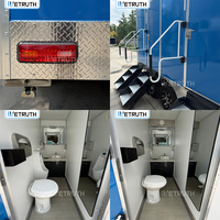 Wetruth Remorque Sanitaire Mobile Portable avec Toilettes, Douche et Installation Facile pour Écoles, Parcs et Lieux Publics