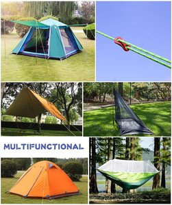 เต็นท์สายสำหรับคนกลางแจ้ง,เชือกถักเปียสำหรับเต็นท์ขนาด<span class=keywords><strong>4</strong></span>มม. 6แพ็ก - Product Image 6