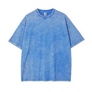 OEM Retro 100% Cotton Nặng Trọng Lượng Người Đàn Ông Quá Khổ T-Shirt Axit Rửa Cổ Điển Biểu Tượng Tùy Chỉnh T-Shirt Dtg In - Product Image 2