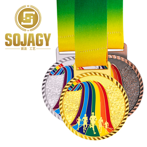 Médailles en aluminium personnalisées Sojagy pour les courses de sprint, les relais, les courses de couleur, les courses de trail, les demi-marathons, médailles d'or - Product Image 4