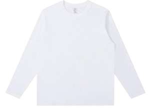 T-shirt à manches longues en coton pur pour homme, tendance automne, décontracté, 230g, col rond, logo imprimé au dos - Product Image 4