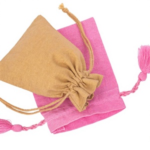 Wholesale Indian Handmade Cotton Drawstring Jewelry <b>Container</b> Eco-Friendly <b>Small</b> Eco-Conscious Organizer Pouch - Product Image 6
