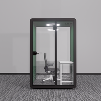 Cabine Acoustique Insonorisée Sur Mesure en Alliage d'Aluminium – Pod Professionnel pour Appels Privés, Idéal pour la Formation, les Bureaux, les Hôpitaux