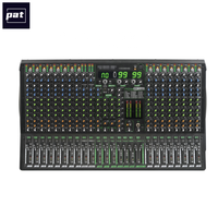 PAT KING Console de mixage audio stéréo professionnelle 16/24/32 canaux avec effets numériques, application et commande par bouton rotatif