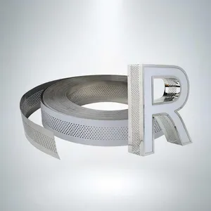 2022 Hot Selling Outdoor Mirror Silver Stainless Steel Strips Natural Color Channel Letter Using Bending Machine
