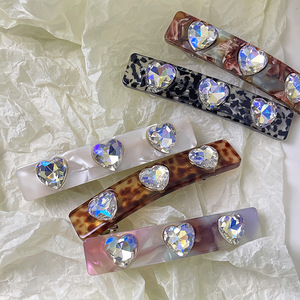 اسلوب جديد جودة عالية ملونة الحب الماس الربيع كليب خلات الشعر مشبك - Product Image 1