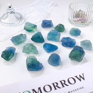 Kristal Alami Grosir untuk Reiki, Spesimen Batu Penyembuh Mentah, Fluorit Biru Mentah untuk Dekorasi - Product Image 3