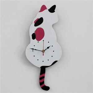 New Kids Modern Wall <strong>Clock</strong> Nordic Mechanism Luxury <strong>DIY</strong> Acrylic Decor Home Decoration Acrylic Cat Dog Wall <strong>Clock</strong> - Product Image 2
