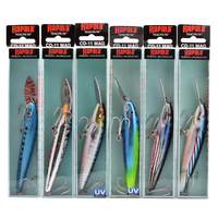 RAPALA Leurre Artificiel Dur Mino CDMAG pour la Pêche en Mer Profonde en Bateau avec Hameçons, Langue en Fer, Pêche à la Traîne, Leurre pour Maquereau