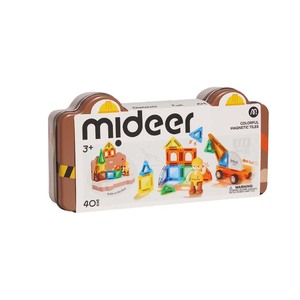 ตัวต่อแม่เหล็กสีสันสดใส MIDEER รุ่นจูเนียร์อิงีนีอาร์ มินิไทล์ ขนาดเล็กกว่า 75% พกพาสะดวก ของเล่นเดินทาง แม่เหล็กแรงสูง ชุดของขวัญสำหรับการสร้างสรรค์ - Product Image 1