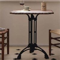 Table à manger ronde personnalisable en bois massif de style vintage américain du milieu du siècle, style nordique, pour café, pâtisserie, restaurant
