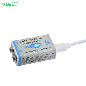 Batería Recargable de Iones de Litio de <span class=keywords><strong>9V</strong></span> y 1180mAh de Larga Duración con USB-C para Detectores de Humo, Equipos de Música, Juguetes de Control Remoto - Product Image 5