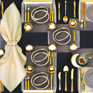 12 PCS Anneaux de serviette en spirale classiques durables en acier inoxydable doré et supports pour dîner en famille, mariage, fête, décorations de table - Product Image 2