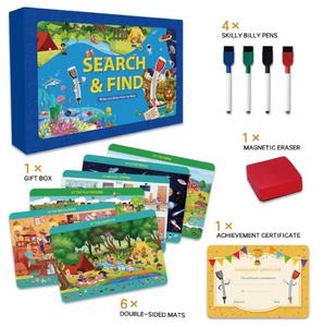 <span class=keywords><strong>Rechercher</strong></span> et trouver des jeux de papier éducatifs Tapis d'activité réutilisables Livre occupé-<span class=keywords><strong>Apprentissage</strong></span> préscolaire Jouets et cadeaux de voyage - Product Image 2