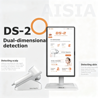 Escáner de Análisis de Piel Facial y Cuero Cabelludo 3D con IA, Sistema de Detección Inteligente con WiFi y Enchufe Europeo