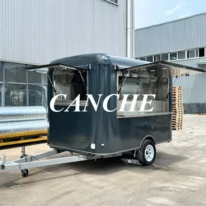 Camion de restauration entièrement équipé, populaire en Europe, four à pizza, chariot de nourriture, remorque mobile pour en-cas - Product Image 5