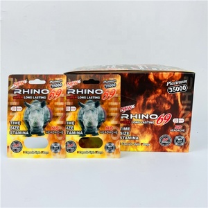 Rhino 69 350K 600K 900K Thuốc Tăng Cường Tình Dục Pakcaging Vỉ 3D Thẻ Hàng Tồn Kho Đen Mamba 7K Thẻ Giấy Với Hộp Hiển Thị - Product Image 3