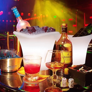 Bandeja de vino luminosa impermeable recargable creativa, Cubo de champán de cerveza que cambia de Color, juegos de muebles de <span class=keywords><strong>Bar</strong></span> coloridos KTV - Product Image 3