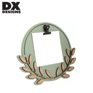 Porte-mémos rond moderne et simple en bois DX Designs pour bureau, pince à notes personnalisée avec <span class=keywords><strong>support</strong></span>, décoration de bureau à domicile - Product Image 1