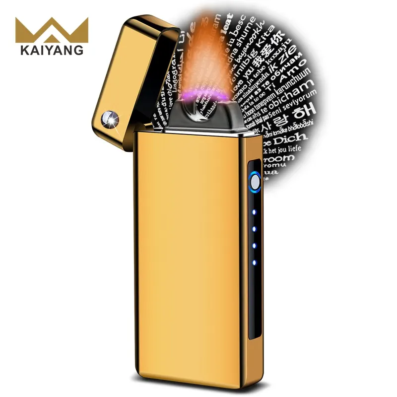 Directement des fabricants Cent types d'amour Chargement USB Briquet à arc de feu Briquet électrique pour cigarette