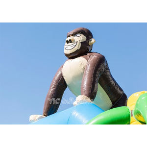 Castillo Inflable Comercial con Diseño de Gorila de la Selva, Casa de Brinco 3D con Temática de Mono, Brincolín de PVC para Alquiler en Fiestas Infantiles - Product Image 5