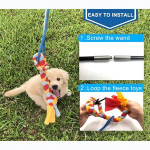 Juguete de poste de coqueteo interactivo, accesorios para perros, varita de teaser duradera para entrenamiento de ejercicio al aire libre para perros - Product Image 6
