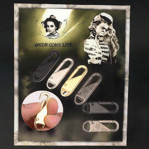 New Fashion Metal Zinc Alloy Non-lock Nickel-Free Painted Multi-size Zip Sliders Puller Garment Accessories <b>Bags</b> - Product Image 2