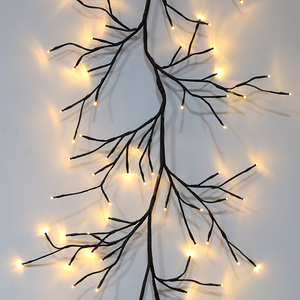 Warm White LED Lighted Twine <strong>Twig</strong> Branch <strong>Lights</strong> <strong>with</strong> 100pcs LEDs 8 Functions Dimmable Remote for Holiday Decoration - Product Image 3